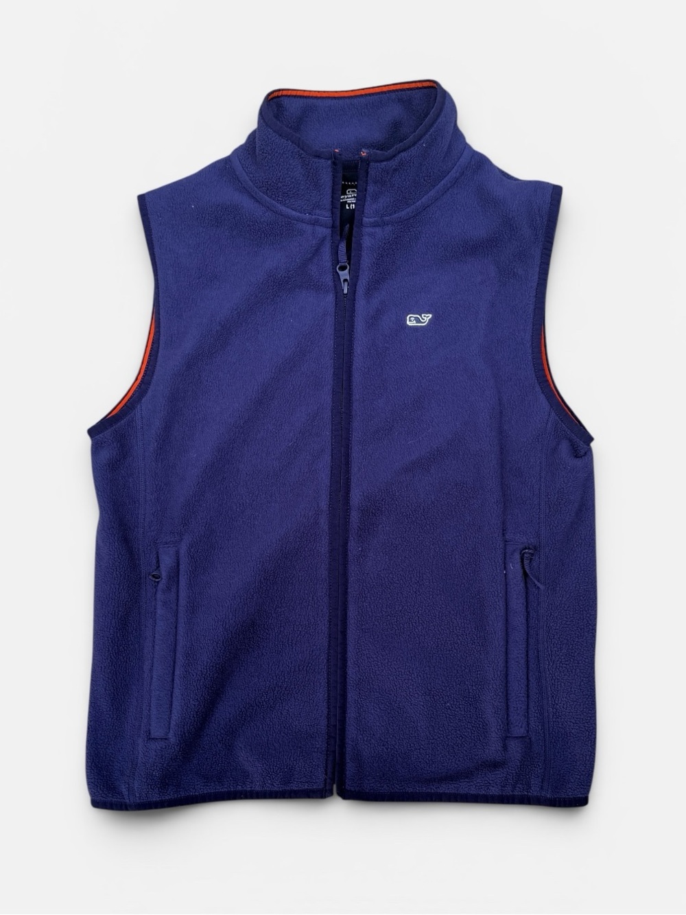 Vineyard Vines Kids Navy Blue Fleece Vest Large 16